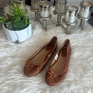 Jessica Women’s Brown/Tan Poem Journal Flat Size 7